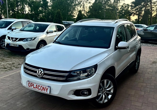 Volkswagen Tiguan cena 42400 przebieg: 172555, rok produkcji 2012 z Ostrołęka małe 154